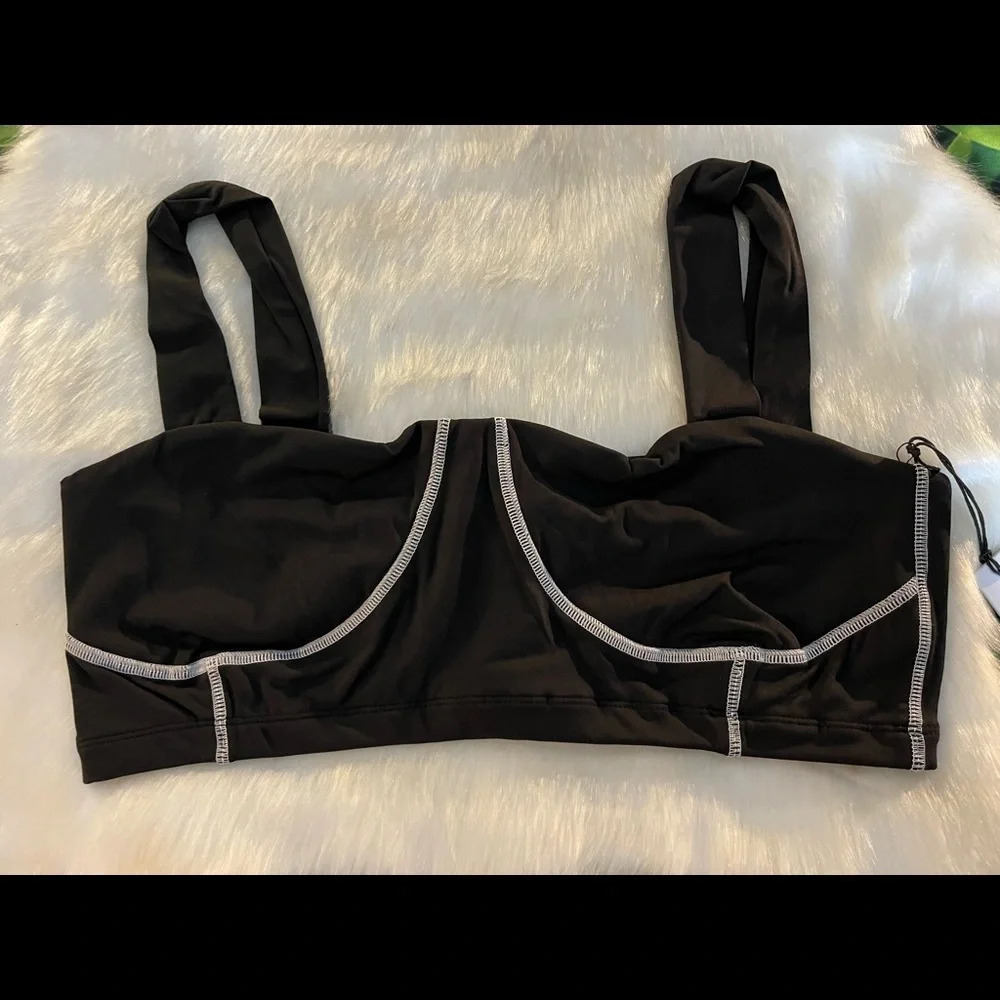 WEWOREWHAT Seamed Corset Crop Top​ - Picture 9 of 14